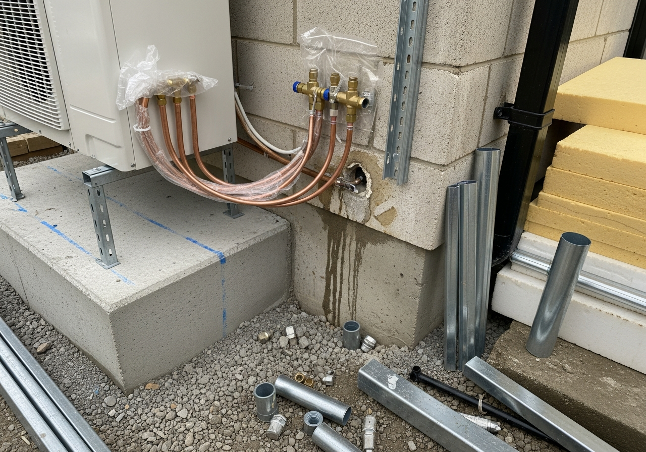 Chantier Chauffagiste en cours à Montussan à Montussan